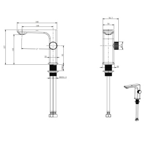 Baterie pentru lavoar cu Display LCD, Culoare Alb/Negru - Img 11