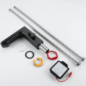 Baterie pentru lavoar FAPPER Black, Cu Afisaj LCD, Design Elegant - Img 4