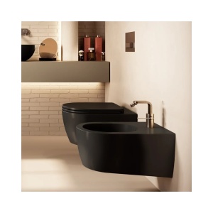 Bideu suspendat Hatria Fusion Negru Mat - Img 3