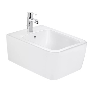 Bideu suspendat Roca Inspira Square alb 56 x 37 cm