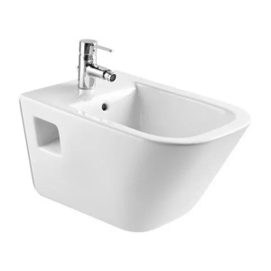 Bideu suspendat Roca The Gap Square alb lucios 54 x 35 cm