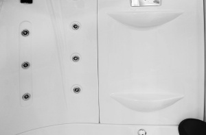 Cabina de baie SPA cu hidromasaj si functie sauna cu aburi MO-1549, Dimensiune 135x135x220cm - Img 16