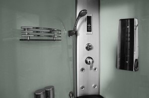 Cabina de dus cu hidromasaj alba MO-18218, montaj stanga, 120 x 85 x 215 cm - Img 4