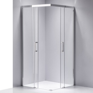 Cabina de dus cu rame cromate si sticla securizata KZ90A 80 x 80 cm - Img 5