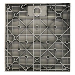 Cabina de dus cu rame negre din sticla securizata cu cadita neagra KZ08C-RIKO 90 x 90 cm - Img 8
