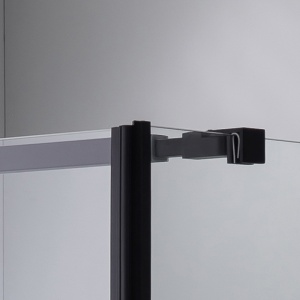 Cabina de dus cu sticla securizata rame negre ZES-BS04B 90 x 90 cm - Img 17