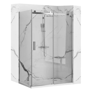 Cabina de dus cu usa glisanta Rea Nixon 140X100 crom dreapta