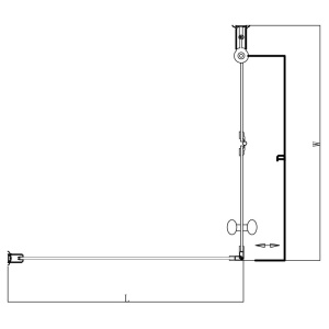 Cabina de dus din sticla securizata cu cadita de dus slim neagra KZ1180B/RIKO 90 x 90 cm - Img 22