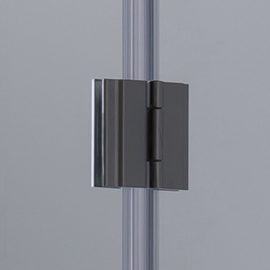 Cabina de dus dreptunghiulara din sticla securizata cu rame cromate si usi duble batante KZ1290A 80 x 80 cm - Img 6