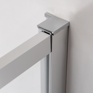 Cabina de dus dreptunghiulara din sticla securizata cu rame cromate Kira 100 x 80 cm - Img 13