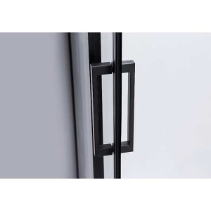 Cabina de dus dreptunghiulara din sticla securizata cu rame negre BS14A 100 x 90 cm - Img 10