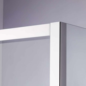 Cabina de dus dreptunghiulara dins ticla securizata cu rame cromata si cadita alba inclusa KZ103C-ST03C 120 x 80 cm - Img 14