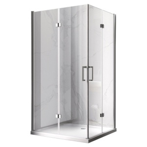Cabina de dus dreptunghiulara Z-KZ12A auriu periat 90 x 80 cm sticla 6 mm - Img 16