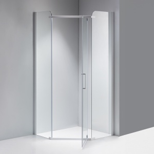 Cabina de dus KZ91B Pentagonala 90x90cm, Design Modern , Culoare Alb - Img 8