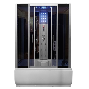 Cabina de dus MO-02005 cu hidromasaj crom 150X83X220CM