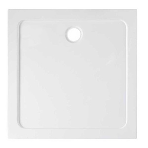 Cabina de dus patrata cu rama cromata, sticla securizata si cadita laba inclusa KZ93C/ ST06A 100 x 100 cm - Img 9