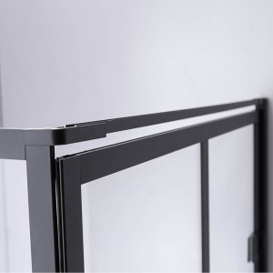 Cabina de dus patrata cu rama neagra si sticla transparenta BS10A 80 x 80 cm - Img 14