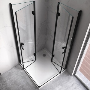 Cabina de dus patrata cu rame negre KZ208A 70 x 70 cm - Img 15