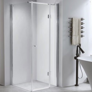 Cabina de dus patrata din sticla securizata cu finisaje cromate KZ1390A 80 x 80 cm - Img 3