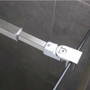 Cabina de dus patrata din sticla securizata cu rame cromate KZ1390A 80 x 80 cm - Img 6