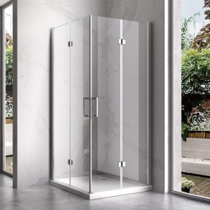 Cabina de dus patrata ZES-KZ08B-80 crom 80 x 80 cm sticla 6 mm - Img 2