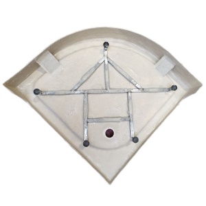 Cabina de dus pentagonala cu rame albe si cadita alba antialunecare KZ94B-SXL01B 90 x 90 cm - Img 10