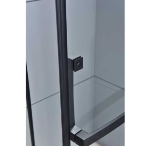 Cabina de dus pentagonala cu rame negre si cadita neagra inclusa KZ4026 A/SXL07 A 80 x 80cm - Img 8