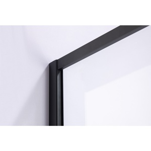 Cabina de dus pentagonala din sticla securizata si rame negre cu cadita alba slim BS07A-ST07A 80 x 80 cm - Img 15