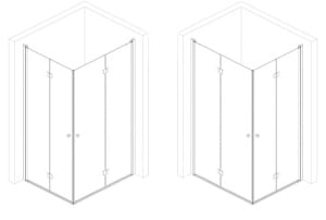 Cabina de dus pliabila Veldman Oslo Duo 100 x 110 x 195 cm sticla 6 mm crom - Img 9