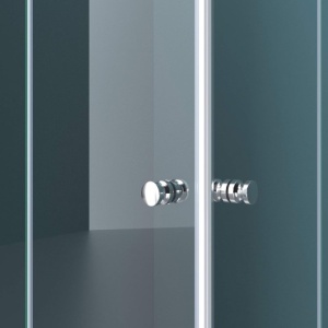 Cabina de dus pliabila Veldman Oslo Duo crom 70 x 110 cm sticla 6 mm - Img 7
