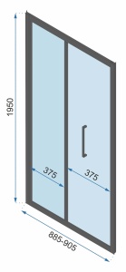 Cabina de dus Rapid Fold, De colt, Dimensiune 100x80cm, Culoare Gold - Img 9