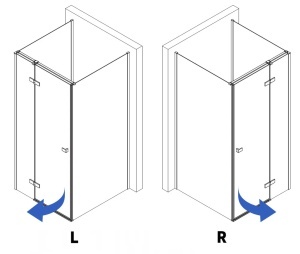 Cabina de dus REA Atlas, Dimensiuni 100x80x80 cm, echipata cu 2 pereti si usa batanta, Culoare Crom - Img 6