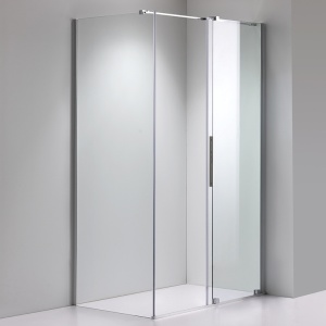 Cabina de dus rectangulara ASTRA-CH-A-110+B80+E crom 110x80 cm 8 mm - Img 3