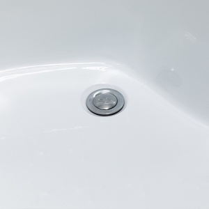 Cabina de dus semirotunda montaj dreapta din sticla securizata mata si rame cromate Maja 115 x 85 mm - Img 14