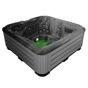 Cada cu hidromasaj, jacuzzi pentru gradina PRO 1353 AK.24 OB.03C 200 x 200 x 80 cm - Img 3