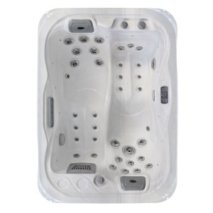 Cada cu hidromasaj jacuzzi pentru gradina Pro Garden SPA 1356 pentru 2 persoane 190 x 135 x 78 cm - Img 2