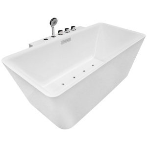 Cada cu hidromasaj MUE-1702, 170 x 87 x 61 cm, baterie cascada inclusa, alb lucios
