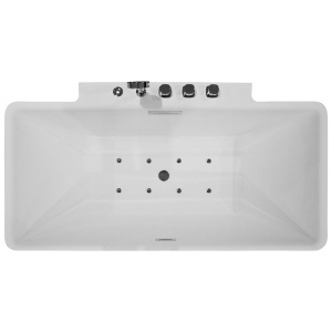 Cada cu hidromasaj MUE-1702, 170 x 87 x 61 cm, baterie cascada inclusa, alb lucios - Img 2