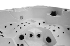 Cada cu hidromasaj rotunda, jacuzzi exterior , Pro 1346 Standard+ pentru 5 persoane 220 x 220 x 96 cm - Img 3