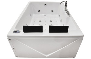 Cada de baie cu hidromasaj si Turbo Spa pentru 2 persoane 186 x 121 x 65 alba - Img 4