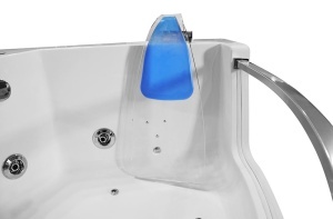 Cada de baie de colt cu hidromasaj si aeromasaj MO-0053N – 141 x 141 x 61 cm, 2 persoane, Bluetooth si cromoterapie - Img 18