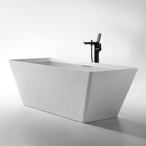 Cadă de baie freestanding cu strat rezistent la abraziune MUE-D001W, alb mat 170 x 75 x 60 cm - Img 3