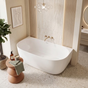 Cada de baie freestanding din acril Rea Eris 170 cm