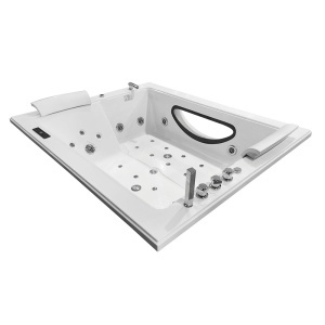 Cadă de baie SPA cu hidromasaj, MO-8033, alba, 180 x 150 x 62 cm - Img 5