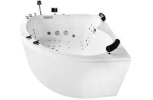 Cada de colt cu hidromasaj SPA MUE-0031A, 140 x 140 cm, 2 persoane, 58 duze si incalzitor - Img 4