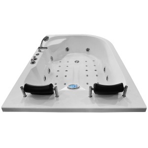 Cada de dus cu hidromasaj pentru 2 persoane si montaj stanga PRO1631 180 x 120 x 54 cm - Img 7