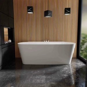 Cada freestanding din compozit Vayer Nova 2 alb 164x83 cm lipita de perete - Img 2