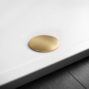 Cada pentru dus din acril Rea Belmond White Brush Gold 90x120 cm - Img 3