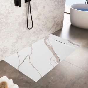 Cadita de dus 80x100 Bazalt CARRARA White - Img 10