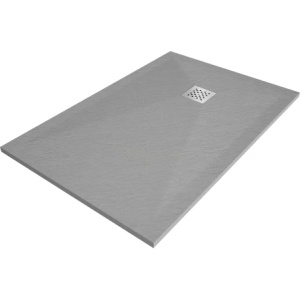 Cadita de dus compozit dreptunghiulară 120 x 70 cm, Culoare Gri